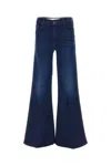 Mother The Twister Sneak High-rise Flared Jeans In Blue