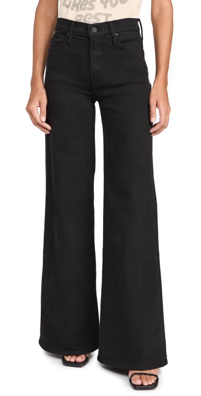Mother The Roller Fray Denim Pants In Navy