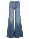 Mother Stretch Denim The Twister Sneak Fray Wide-leg Jeans In Multi