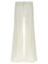 Mother Wide Leg Five Pocket Trousers In White
