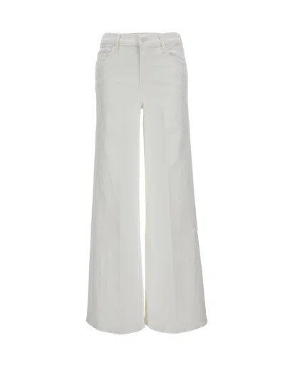 Mother The Undercover Cargo Sneak Jeans In White