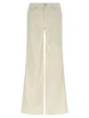 Mother The Twister Sneak Pants In White