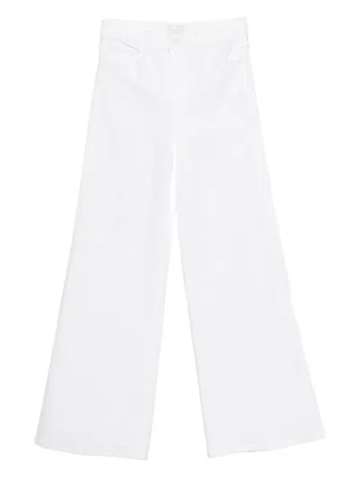 Mother The Twister Sneak Trousers In White