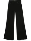 Mother Petite Lil Twister Sneak Jeans Pitch In Black