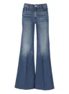 Mother The Twister Sneak Jeans In Blue