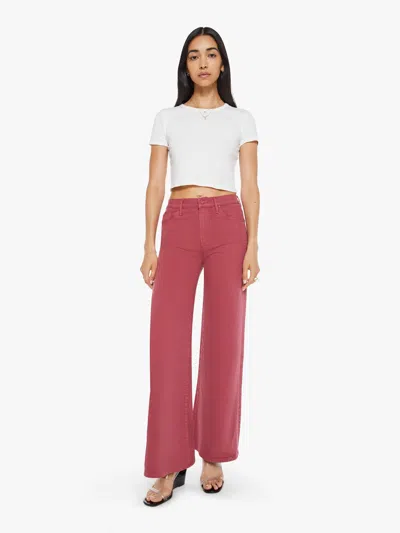 Mother The Undercover Brick Pants In Red