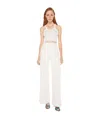 Mother Twister Skimp High-rise Pants Flared Leg Pants In Cream Puffs In White