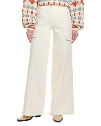 Mother The Undercover Cargo Sneak Cream Puffs Jean In White