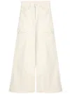 Mother The Undercover Cargo Sneak Cream Puffs Jean In Ivory