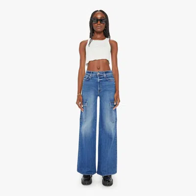 Mother The Undercover Cargo Sneak Opposites Attract Trousers In Blue