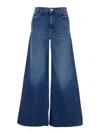 Mother The Twister Sneak High Waist Flared Wide Leg Jeans In Blue