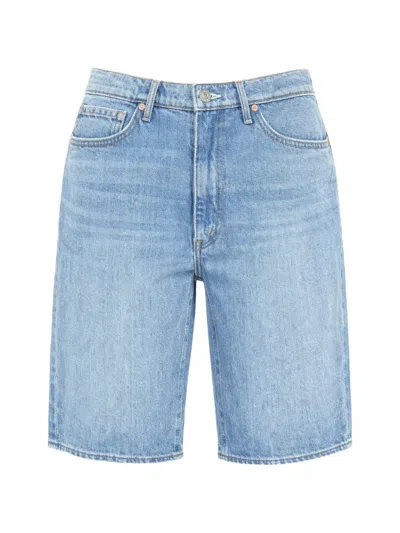 Mother Undercover Bermuda Short In Last Bite In Blue