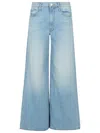 Mother The Down Low Spinner Sneak Jeans In Blue