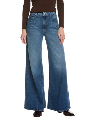 Mother The Undercover Sneak Rags To Riches Wide Leg Jean In Blue