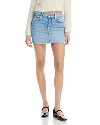 Mother The Vagabond Denim Mini Skirt In Love On The Beat