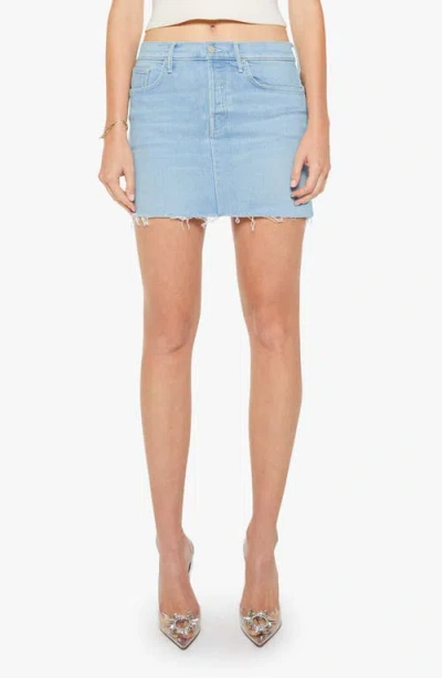 Mother The Vagabond Denim Miniskirt In Blue