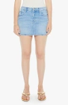 Mother The Vagabond Denim Mini Skirt In Tune In Tune Out