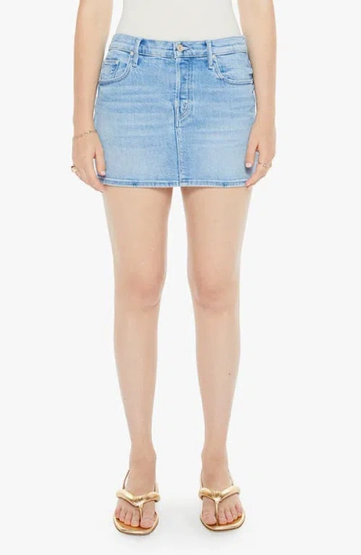 MOTHER MOTHER THE VAGABOND DENIM MINISKIRT