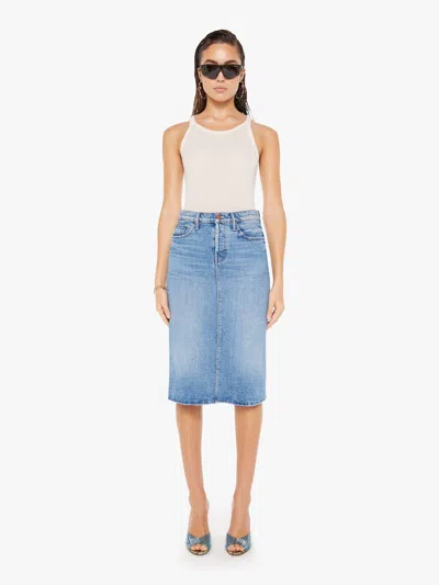 Mother The Vagabond Midi Skirt For Sure In Blue