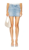 Mother The Vagabond Mini Skirt In Blue