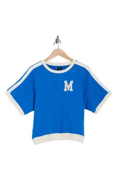 Mother The Vintage Concer Racer T-shirt In Blue