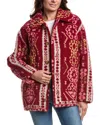 Mother The Warm And Fuzzy Snug As A Bug In A Rug Jacket In Red