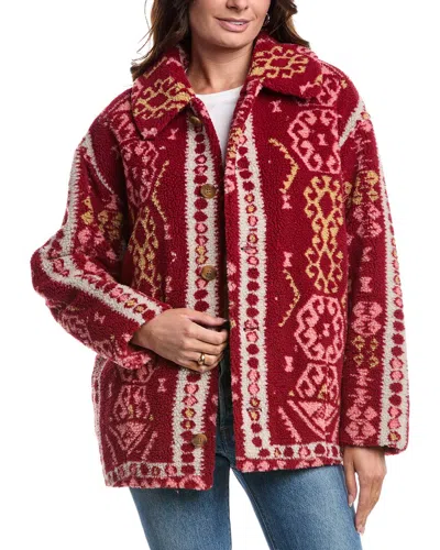 Mother The Warm And Fuzzy Snug As A Bug In A Rug Jacket In Red