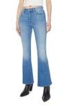 Mother The Weekender Fray Punk Charming Flare Jean In Layover