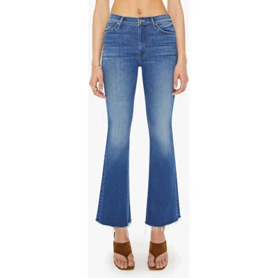 MOTHER MOTHER THE WEEKEND FRAY HEM BOOTCUT JEANS