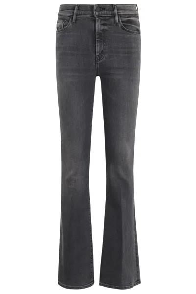 MOTHER MOTHER THE WEEKENDER BLACK DENIM JEANS