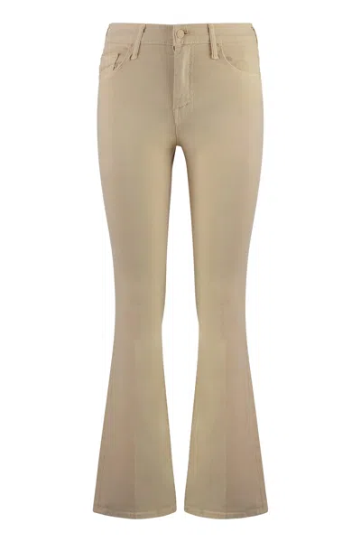 MOTHER THE WEEKENDER CROPPED FLARED JEANS