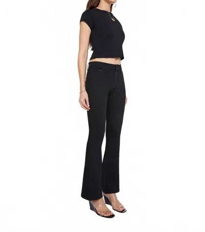Mother The Weekender Flare Jean In Nighty Night In Black