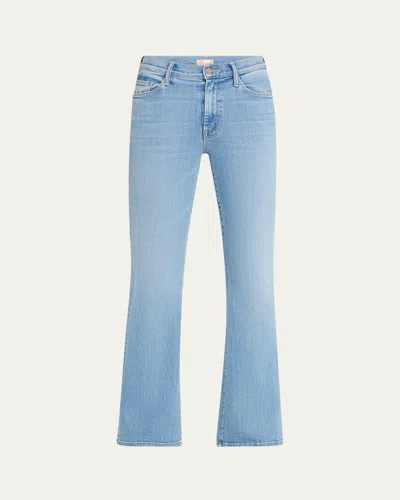 Mother The Weekender Flare Jeans In Blue
