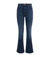 Mother The Insider Ankle Mid Rise Jeans In Blue
