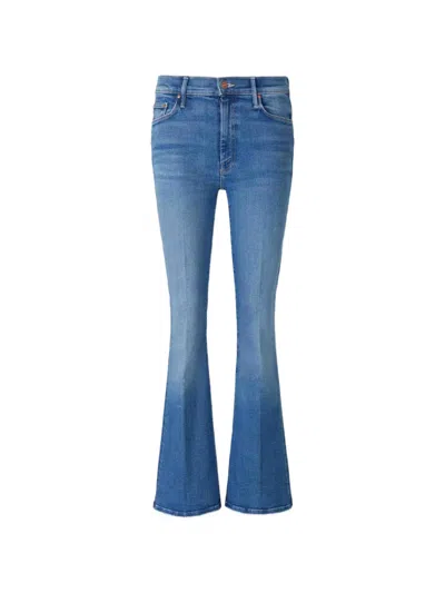 Mother The Weekender Flared Jeans In Blue