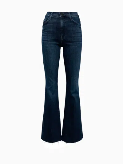 Mother The Weekender Fray Jeans In Blue