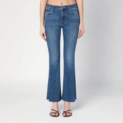 Mother The Weekender Fray Jeans In Washed Blue