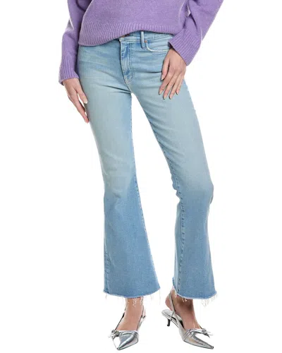 Mother The Ditcher High Waist Crop Straight Leg Jeans In Blue