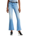 MOTHER THE WEEKENDER HIGH RISE FLARE JEANS IN MEDITERRANEAN