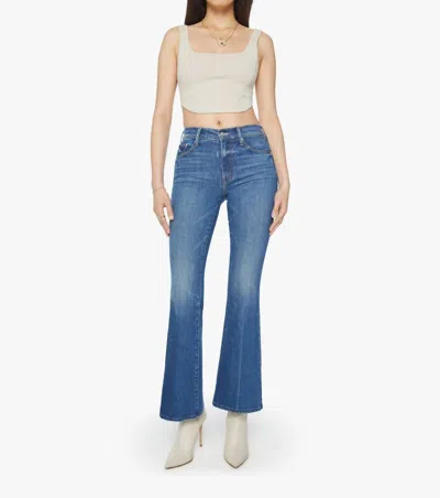 Mother The Weekender Flare Jeans In Blue