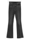 Mother Flared Black Jeans With Vintage Appeal And Flattering Fit In Black