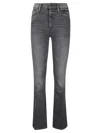 Mother The Weekender Jeans In Gray