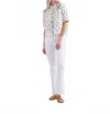 Mother Mid-rise Dazzler Ankle Fray Fairest Of Them All Straight Jean In White