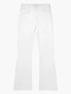 Mother The Spinner Zip Sneak Jeans In White