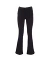 Mother The Weekender Mid-rise Flare Jeans In Black