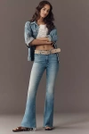 Mother The Weekender Mid-rise Fray Jeans In Blue