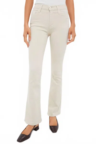 Mother The Weekender Sneak Flared Mid Rise Jeans In Frozen Dew In Multi