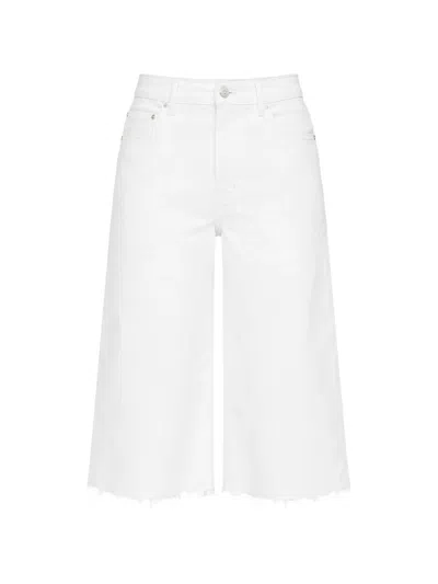 Mother The Whole Lot Zip Twist Fray (super In White