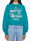 Mother The Winger Crewneck Sweatshirt In Living The Dream In Blue
