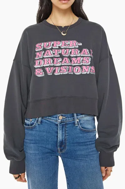 Mother The Winger Crewneck Sweatshirt In Supernatural In Gray
